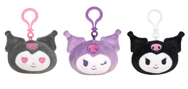 (Mis 0) HELLO KITTY KUROMI Peluche Portachiavi c/bagclip cm12 – 3ass…x24